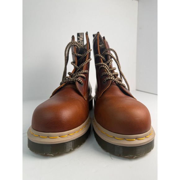 Dr. Martens Icon 7B10 Steel Toe Work Boots Men 10 Brown NEW Industrial Safety